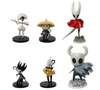 Zhongkaihua Hollow Silksong Figure Hornet-can Quirrel Lace Shakra Sherma Action Figure PVC Model 6Pcs 7~16CM Statue Collectible Home Ornament Decorations Gifts