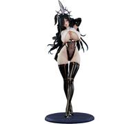 Zhongkaihua Illustration Black Sister Bunny Black Nun Figure PVC Statue Anime Girl Figures Original Painting 45CM Handmade Collectible Decorations Gifts