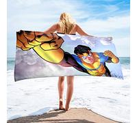 Zhongkaihua Invincible Beach Towels Invincible Mark Grayson/Omni Man/Atom Eve Pringting Beach Towels Quick Dry for Summer Beach Swimming