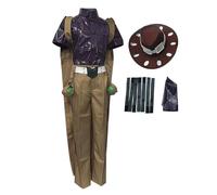 Zhongkaihua JJBA Gyro Zeppeli Costume Gyro Zeppeli Cosplay Full Set Anime Character Outfit with Wig Stage Role Play Halloween Party Carnival for Adult Fans