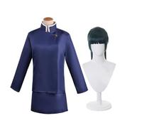 Zhongkaihua JJK Zenin Maki Zenin Mai Cosplay Costume Suit Wig, Women Dress Adult Role Play Anime Carnival Halloween Party Uniform