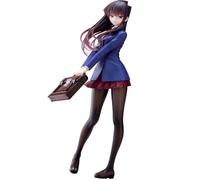 Zhongkaihua Komi Can't Communicate Anime Figure Shoko Komi Action Figure Statue with Interchangeable Face Accessories PVC Model 25cm Standing Position JK School Uniform Edition