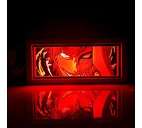 Zhongkaihua Kurosaki Ichigo Anime 3D Paper Carving Light Box RGB 7 Color Changing Anime Paper Sculpture Table Lamp for Bedroom Decor Bedside Lamp