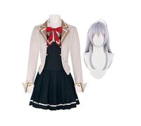 Zhongkaihua Maria Mikhailovna Kujou Cosplay Alisa Mikhailova Kujou Costume School Uniform Jacket Outfit Anime Role Play Suit Full Set Halloween Carnival