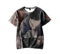 Zhongkaihua Mashle: Magic and Muscles T Shirt, Teens Adults Summer Casual 3D Print Mash Burnedead & Lemon Irvine Anime Short Sleeve T Shirt, Comfortable Fashion T Shirt for Fans Gift