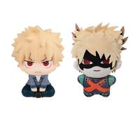 Zhongkaihua MHA Anime Figure Bakugou Katsuki Look Up Figure and Stuffed Animal 2-Piece Set