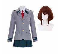 Zhongkaihua MHA Cosplay Uniform Todoroki Shouto/Bakugō Katsuki/Midoriya Izuku/Uraraka Ochaco Costume School Uniform Halloween Role Play Full Set
