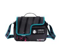 Zhongkaihua Miku Anime Print Canvas Messenger Bag, Back to School Fashion Lightweight Spacious with Magnetic Snap Closure for Students
