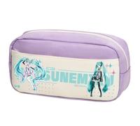 Zhongkaihua Miku Pencil Case Anime Themed Canvas Pencil Large Capacity Fashion Stationery Bag, Back to School Gift for Boys and Girls