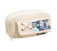 Zhongkaihua MisonoMika Anime Pencil Case, Double Layer Spacious Hayase Yuka Fashion Stationery Storage Box, Back to School Gift for Kids, 21 x 11 x 5.5 CM