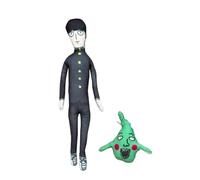 Zhongkaihua Mob Plush Kageyama Shigeo and Dimple Figure Anime Soft Stuffed Twistable Funny Pillow Throw Sofa Bedroom Home Decorations Collectibles Gifts 3pcs