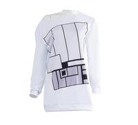 Zhongkaihua Momo Ayase Cosplay Costume White Long Sweatshirt Women Casual Daily Wear Halloween Comic-Con Carnival Anime Role Play Outfits