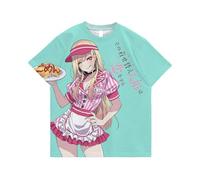 Zhongkaihua My Dress Up Darling Short Sleeve T Shirt, Teens Adults Summer Casual Kitagawa Marin Anime Short Sleeve T Shirt, Comfortable Fashion T Shirt