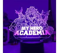 Zhongkaihua My Hero Academia Anime LAMP 3D Nightlights Boku no Hero Academia Visual Night Light Table Lamp for Kids Child Room Decor Color Changing Desk Lamp Holiday Birthday Gifts