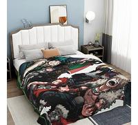 Zhongkaihua My Hero Academia Blanket Anime Flannel Blankets Throw Super Soft Flannel Comfort Sofa Anime Blanket for Kids Adults Bed Couch