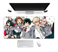 Zhongkaihua My Hero Academia Mouse Pad Anime MHA Character Print Gaming Mouse Mat Large Mouse Pads 300 * 800mm Mousepad Non Slip Rubber Base for PC Office Desk