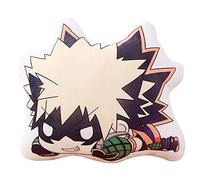 Zhongkaihua My Hero Academia Plush Pillow Anime Stuffed Cushion Cartoon Double-sided Travel Pillow Cute Cushion of Bakugou Katsuki/Midoriya Izuku/Todoroki Shoto Bag Pendant Home Decor
