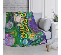 Zhongkaihua My Singing Monsters Blanket - Cartoon Anime Wubbox Furcorn Theme Print Soft Fluffy Flannel Lunch break Blanket, Ideal Anime All Season Rest Bedding Blanket Birthday Gift