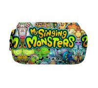 Zhongkaihua My Singing Monsters Fashion Stationery Pencil Case for Girls/Boys Teenager Schooler Gift, Wubbox Cartoon Large Capacity Compartment Back to School Pen Bag