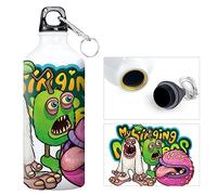 Zhongkaihua My Singing Monsters Water Bottle for School - Game Periphery Cartoon Sports Kettle, 600ML Metal Water Bottle Anime Outdoor Schooler Gifts Back to School