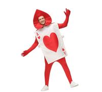 Zhongkaihua Queen & Poker Guard Role-Playing Outfit Ace of Spades and Ace of Hearts Playing Cards Cosplay Costume Family Game Party Fancy Dress/Funny Halloween Costume Gifts