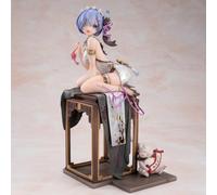 Zhongkaihua Re0 Rem Figure 23 CM Cheongsam Version Sitting Posture Anime Girl PVC Model Decoration Statue Birthday