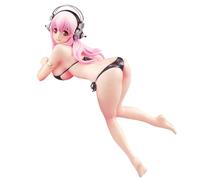 Zhongkaihua Super Sonico Figure Anime Girl Swimsuit Statue Model Super Sonico Action Figure Collection Desktop Decorations Gifts 10CM PVC