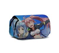 Zhongkaihua That Time I Got Reincarnated as a Slime Rimuru Tempest Milim Nava Fashion Stationery Pencil Case for Girls Boys Schooler Gift, Large Capacity Back to School Pen Bag