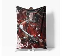 Zhongkaihua Tian Guan Ci Fu Blanket Anime Fleece Blanket Xie Lian/Hua Cheng/Hua Cheng/Shi Qing Xuan Figure 3D Printed Nap Blankets Soft Fluffy Throw for Bed Home Sofa Office