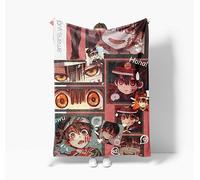 Zhongkaihua Toilet-Bound Hanako-kun Blanket Yugi Amane Yashiro Nene Cartoon Anime Print Soft Fluffy Flannel Lunch Sleep Christmas Winter Blanket, Ideal Warmth Bedding Gift