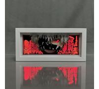 Zhongkaihua Tokyo Ghoul Anime LED Night Light Art Paper Carving Light Kaneki Ken Figure Bedroom Decoration Gift