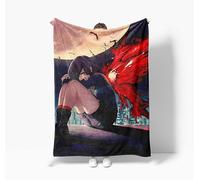 Zhongkaihua Tokyo Ghoul Blankets Flannel, Anime Blanket Throw Tokyo Ghoul Merch Fleece Nap Blanket Throw for Bed Home Sofa Office