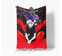 Zhongkaihua Tokyo Ghoul Blankets Flannel, Anime Blanket Throw Tokyo Ghoul Merch Fleece Nap Blanket Throw for Bed Home Sofa Office