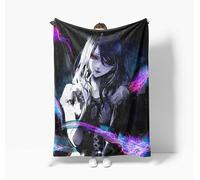 Zhongkaihua Tokyo Ghoul Blankets Flannel, Anime Blanket Throw Tokyo Ghoul Merch Fleece Nap Blanket Throw for Bed Home Sofa Office