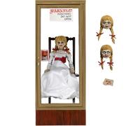 Zhongkaihua Ultimate Annabelle Figure 13CM Ultimate Action Figure Horror Model with Display Case, Halloween Home Desk Decorations and Collectible Gift