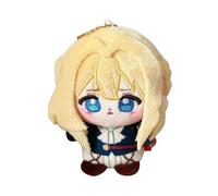 Zhongkaihua Violet Evergarden Plush 12CM Pendant Plush Pillow Anime PP Cotton Cushion Soft Stuffed Furry Car Key Chain Bag Home Decoration
