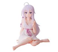 Zhongkaihua Wandering Witch: The Journey of Elaina Figure Nightgown Edition Sitting Anime Girl Figure PVC Model Statue Ornaments 9CM