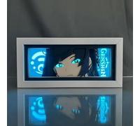 Zhongkaihua Yelan Night Light Lamp Art Paper Carving, Anime Light Up Box Papercut Lamp Light Frame Desk Decorations Gifts