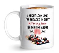 zhongko 2026 Motorsport Mug, White Ceramic Coffee Cup, Racing Gifts for Man Cave, Premium Cup for Tea, Coffee & Hot Drinks, Motorsport Fan Gift for Men and Car Enthusiasts