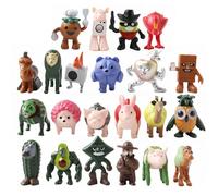 zhongko 24Pcs Brainrot Action Figures Set, Brainrot Toys, Kids' Play Action Figures, Brain Rot Figures, Creative Shark, Monkey and More Toys, Funny Gifts for for Fans, Children & Adults