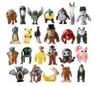 zhongko 24Pcs Brainrot Action Figures Set, Brainrot Toys, Kids' Play Action Figures, Brain Rot Figures, Creative Shark, Monkey and More Toys, Funny Gifts for for Fans, Children & Adults