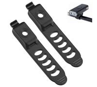 zhongko 2pcs Bicycle Light Replacement Silicone Strap, Adjustable Bicycle Handlebar Strap, Secure Durable Mount Band for Flashlights Compatible with Lezyne Y9