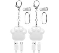 zhongko 2Pcs Cat Paw Purse Light for Women, Touch Sensor Handbag Light, Purse Light, LED Handbag Light with Automatic Sensor, Women’s Bag Accessories, Keychain Gadget Gifts