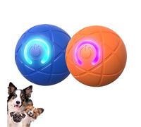 zhongko 2Pcs Interactive Dog Balls, Shaking Dog Ball Toy, Bouncing Moving Dog Ball with LED Flash Light, 360° Automatic Moving Pet Ball, Vibrating Dog Rolling Ball, Pet Interactive Toy for Dogs, Cats