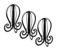 zhongko 3Pcs Wig Stand, Collapsible Wig Head, Wigs Stand Tripod for Short Wigs Hats Cosplay Masks Travel, 14.2 Inch Travel Display Stand with Wide Base