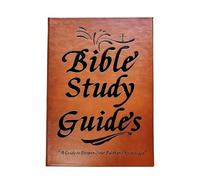 zhongko 66-Page Bible Study Guide, Bible Study Journal, Bible Study Supplies with Leather Cover, Daily Devotional Notebook, Prayer Journal Note, Faith Based Religious Gift for Men Women