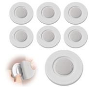 zhongko 6Pcs Magnetic Remote Control Holder, Self-Adhesive Wall Mounted Remote Holder, No Drill TV Remote Holder for TV & AC Remotes Routers Power Strips Charger