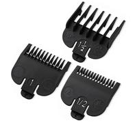 zhongko Clipper Guards Set Fits for Most Andis Corded Clippers, Clipper Guides Replacement Combs Professional Hair Clipper Limit Comb- 1/16”, 1/18", 3/16", 3 Piece Set