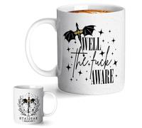 zhongko Fourth Wing Dragon Mug, Fourth Wing Merch Coffee Cup, Custom White Ceramic Mug, Bookish Gift for Fantasy Book Lovers