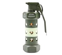 Zhongren Flashbang Model Airsoft Flashlight Tactical Army Hand Grenade Military Realistic Toy Outdoor Camping Emergency Light for Paintball Combat CS Cosplay (with Flashing Light)
